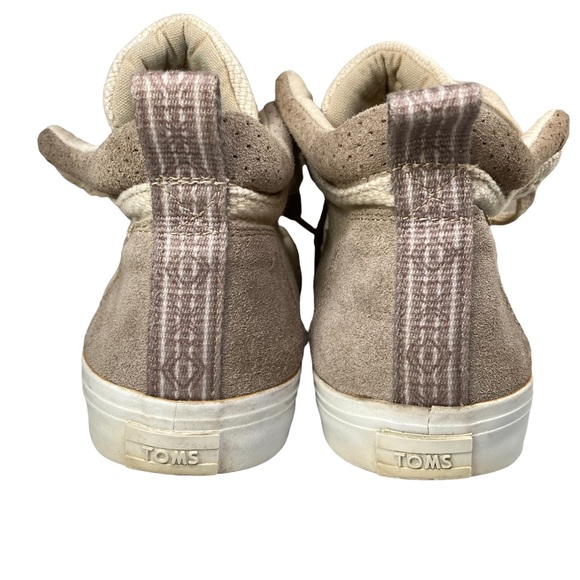 TOMS Camilia High-Top Suede / Canvas Sneaker Size US 7.5 - Picture 4 of 15